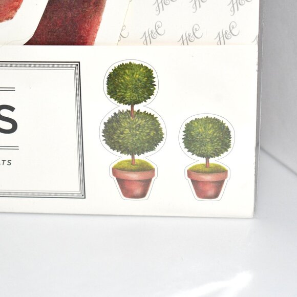 Hester & Cook 12(total) Die-cut Topiary Pair Placemat NWT - Picture 2 of 4